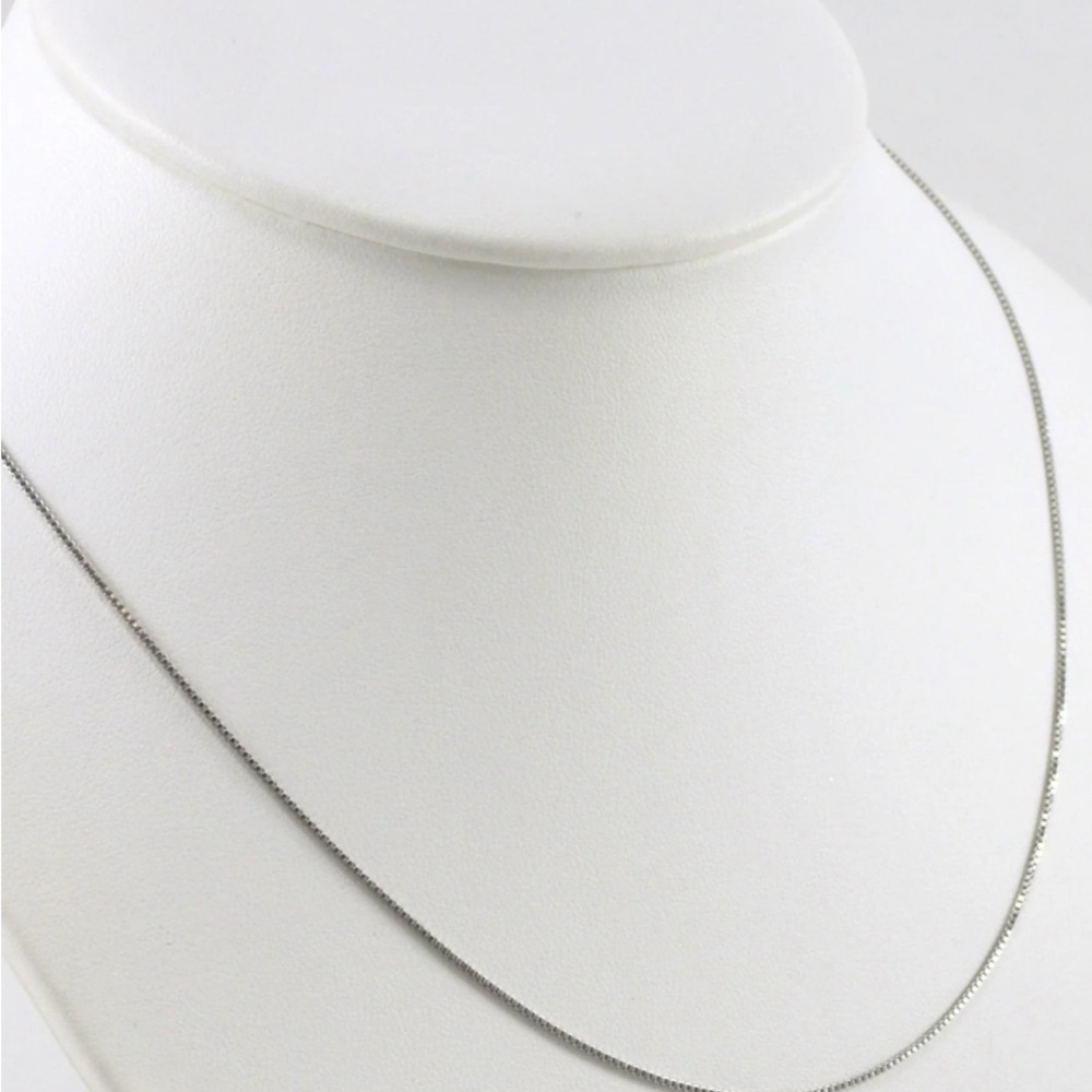 Delicate Silver Box Chain Necklace - Women's Jewelry